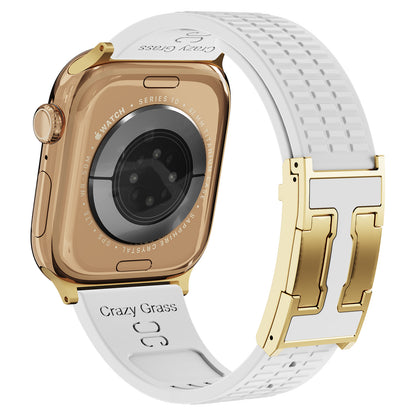 Silicone Magnetic Buckle Strap For Apple Watch