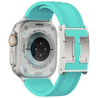 Silicone Magnetic Buckle Band For Apple Watch