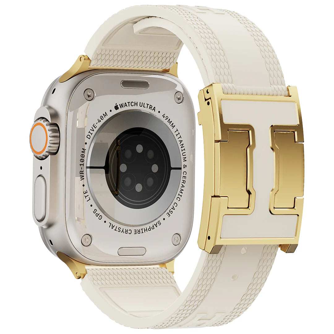 Silicone Magnetic Buckle Band For Apple Watch