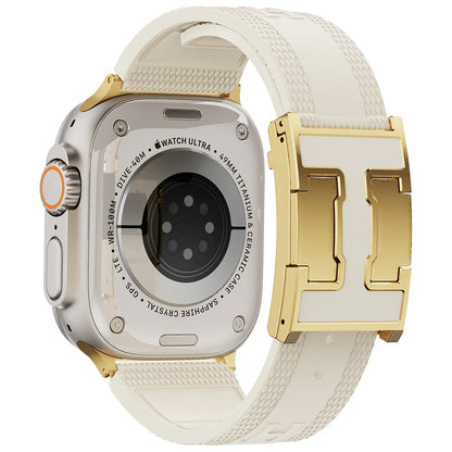 Silicone Magnetic Buckle Band For Apple Watch