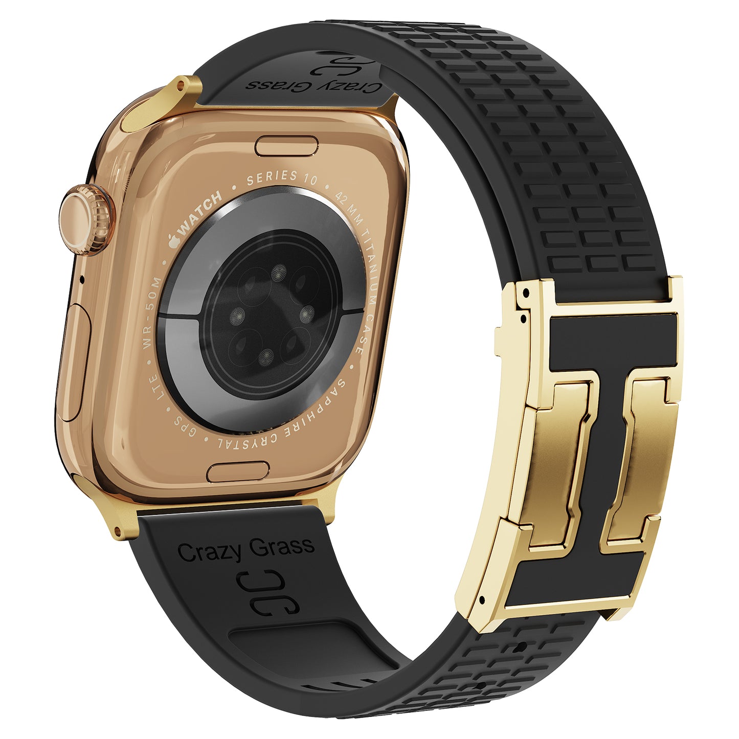 Silicone Magnetic Buckle Strap For Apple Watch