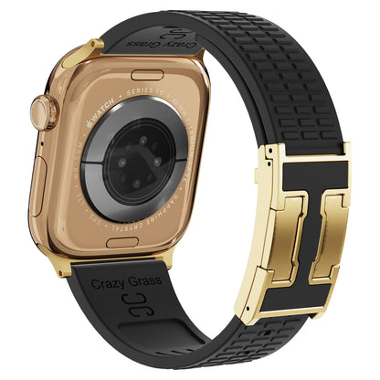 Silicone Magnetic Buckle Strap For Apple Watch