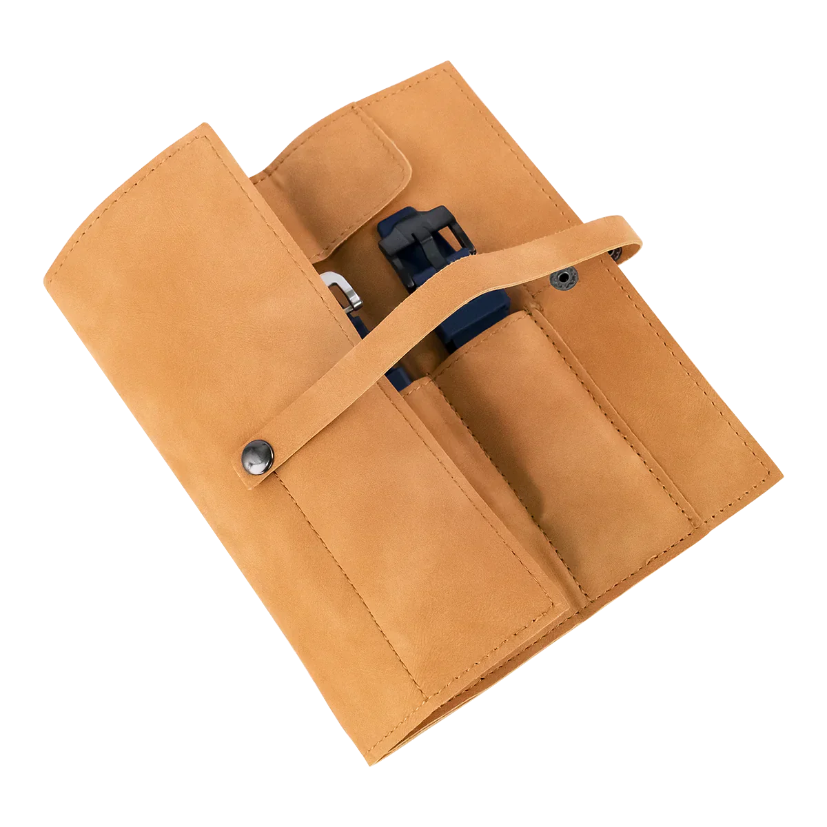 Bolsa de almacenamiento de correas de reloj de cuero
