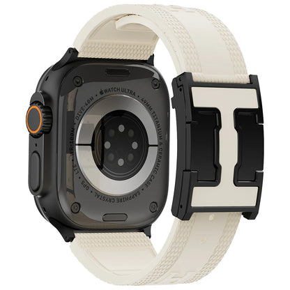 Silicone Magnetic Buckle Band For Apple Watch