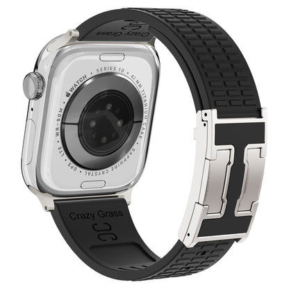 Silicone Magnetic Buckle Strap For Apple Watch