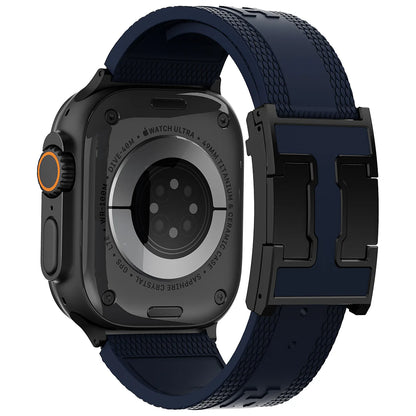 Silicone Magnetic Buckle Band For Apple Watch