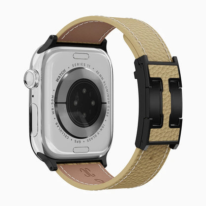 Lychee Leather Strap For Apple Watch