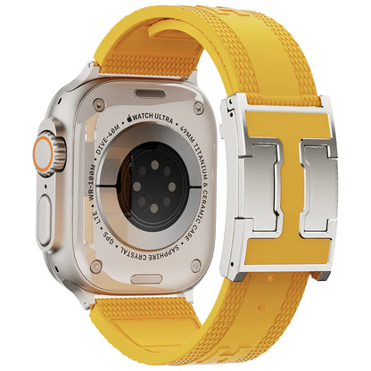 Silicone Magnetic Buckle Band For Apple Watch