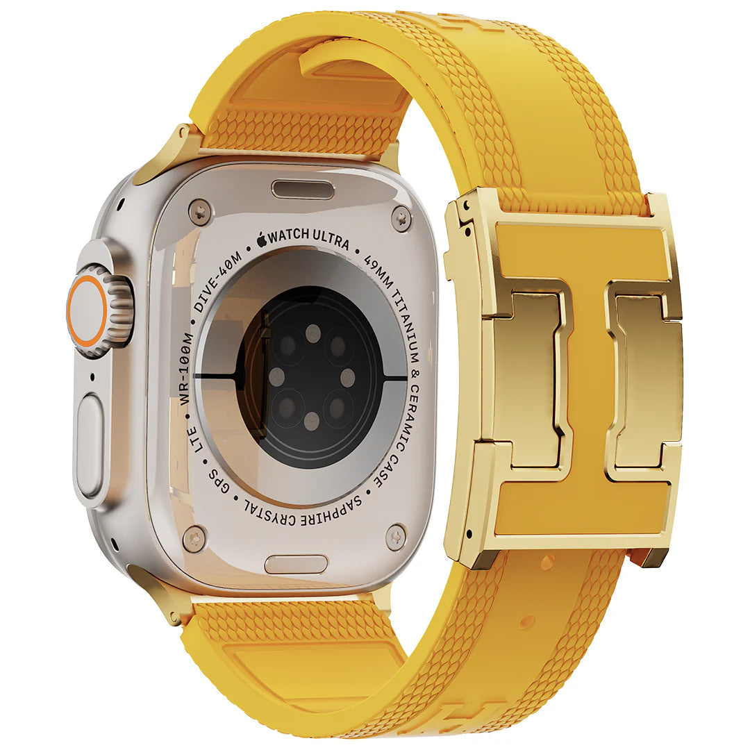 Silicone Magnetic Buckle Band For Apple Watch
