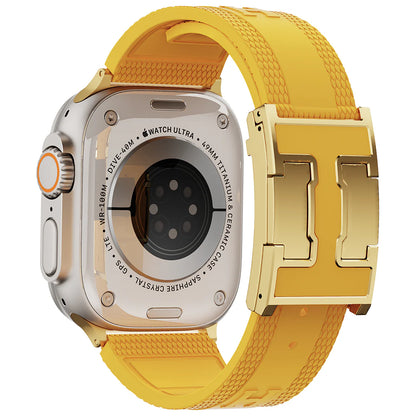 Silicone Magnetic Buckle Band For Apple Watch