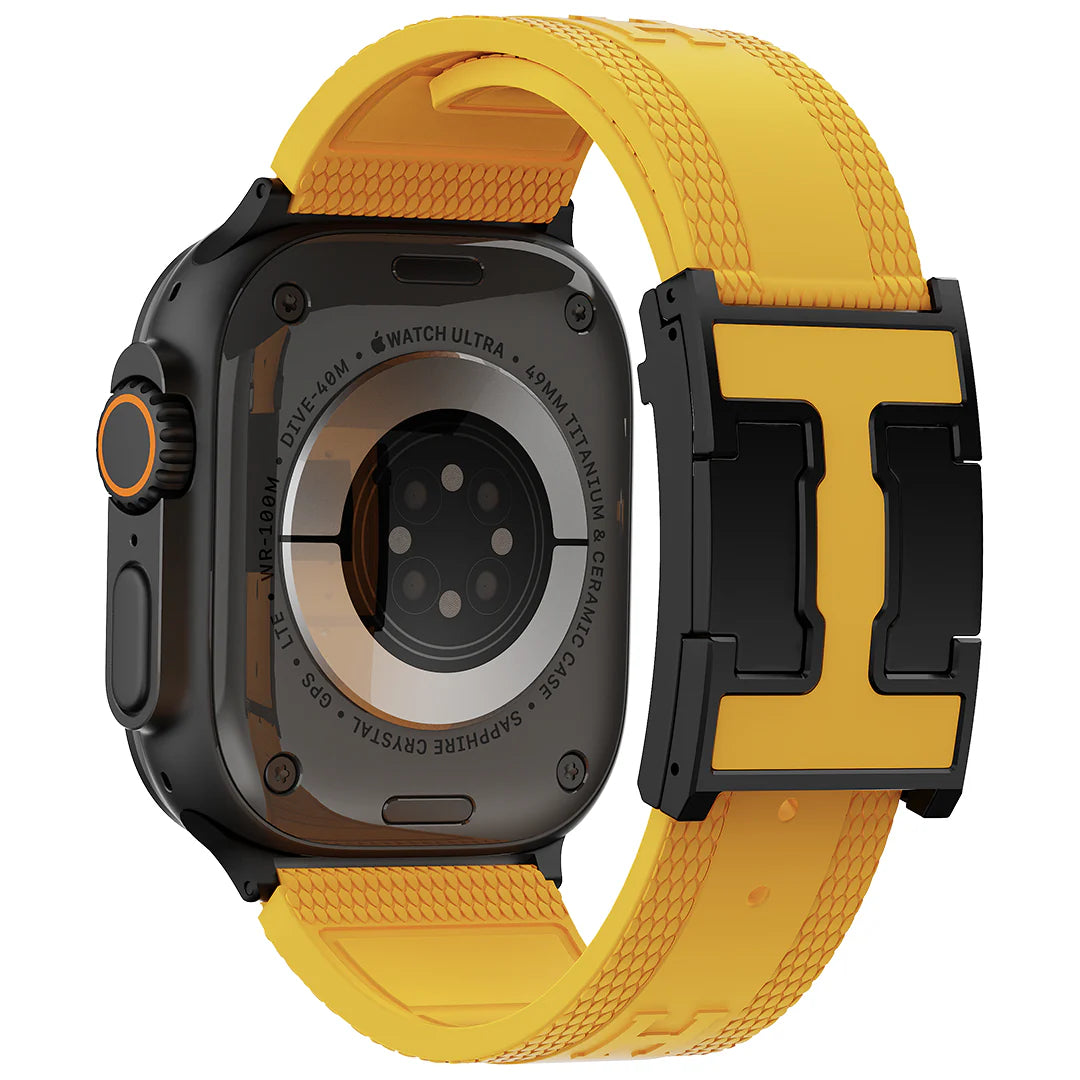 Silicone Magnetic Buckle Band For Apple Watch