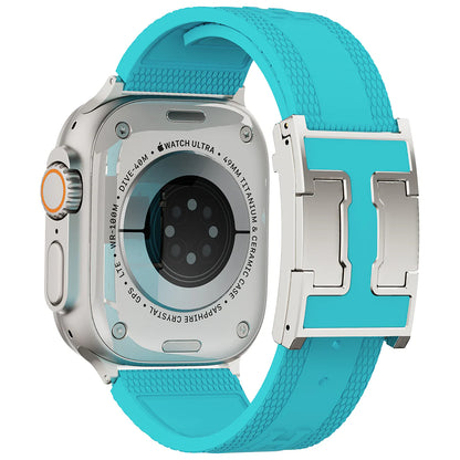 Silicone Magnetic Buckle Band For Apple Watch