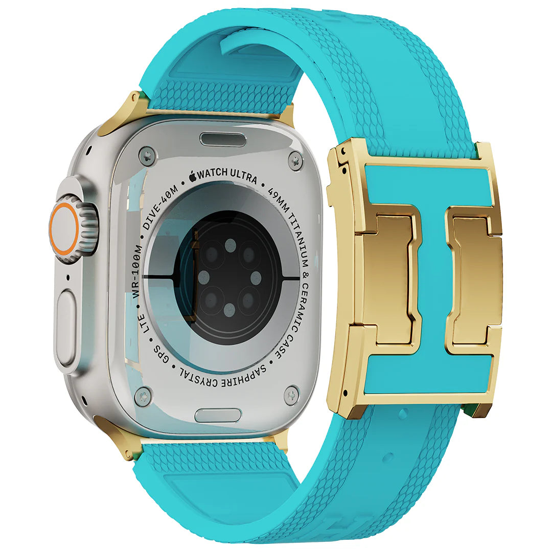 Silicone Magnetic Buckle Band For Apple Watch