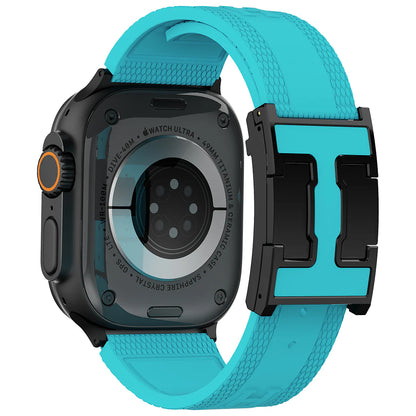 Silicone Magnetic Buckle Band For Apple Watch