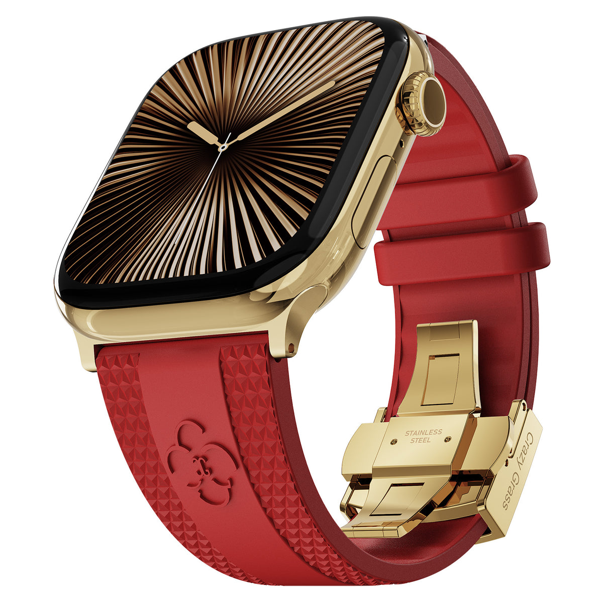 Correa de silicona de lujo CG para Apple Watch