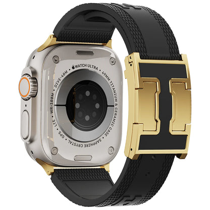 Silicone Magnetic Buckle Band For Apple Watch