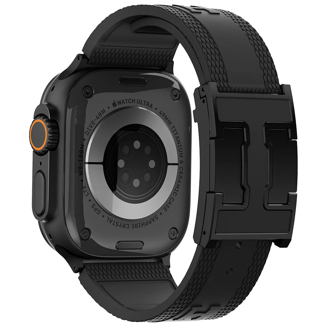 Silicone Magnetic Buckle Band For Apple Watch