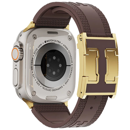 Silicone Magnetic Buckle Band For Apple Watch