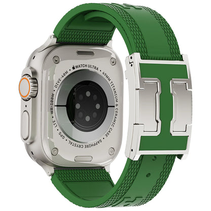 Silicone Magnetic Buckle Band For Apple Watch