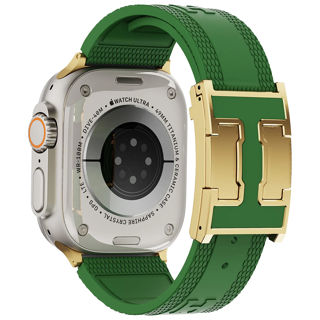 Silicone Magnetic Buckle Band For Apple Watch