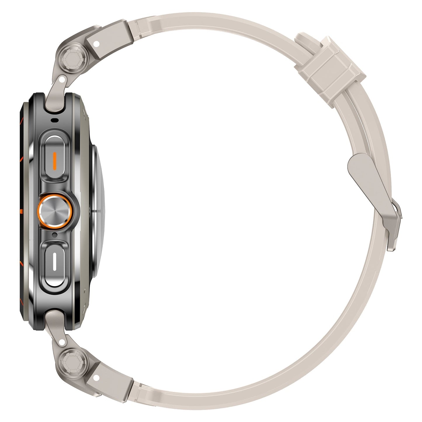 #Color_Titanium connector - White band