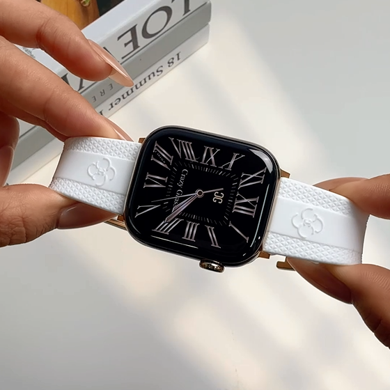 Silicone Magnetic Buckle Band For Apple Watch