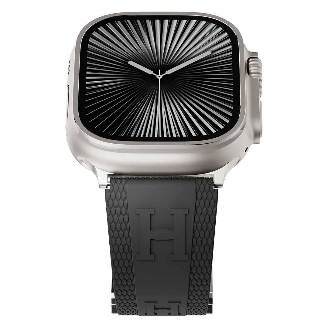 Silicone Magnetic Buckle Band For Apple Watch