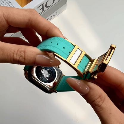 Silicone Magnetic Buckle Band For Apple Watch