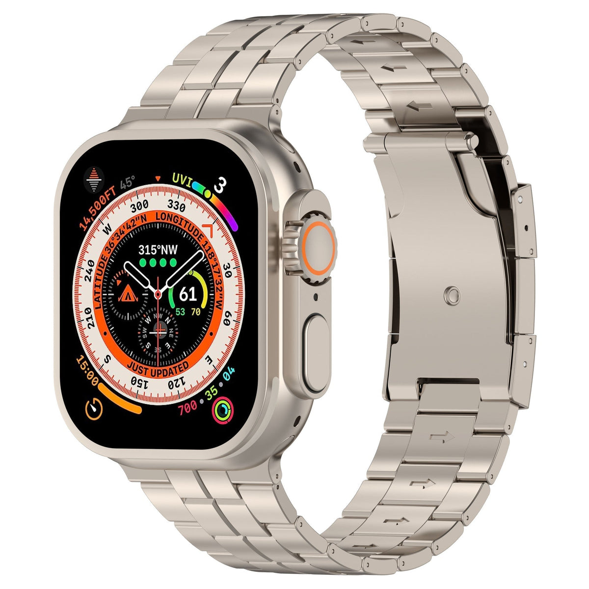 TITANIUM LINK BAND SQUARE