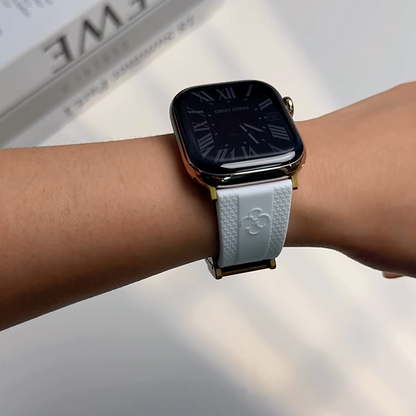 Silicone Magnetic Buckle Band For Apple Watch