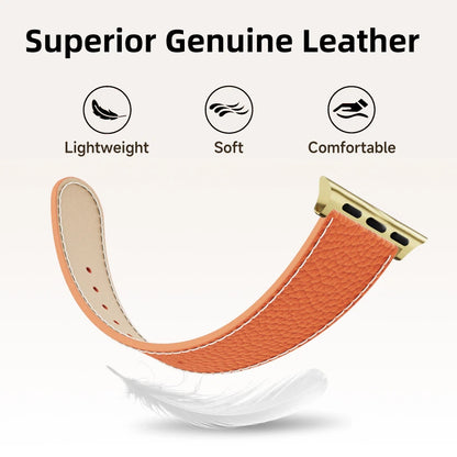 Lychee Leather Strap For Apple Watch
