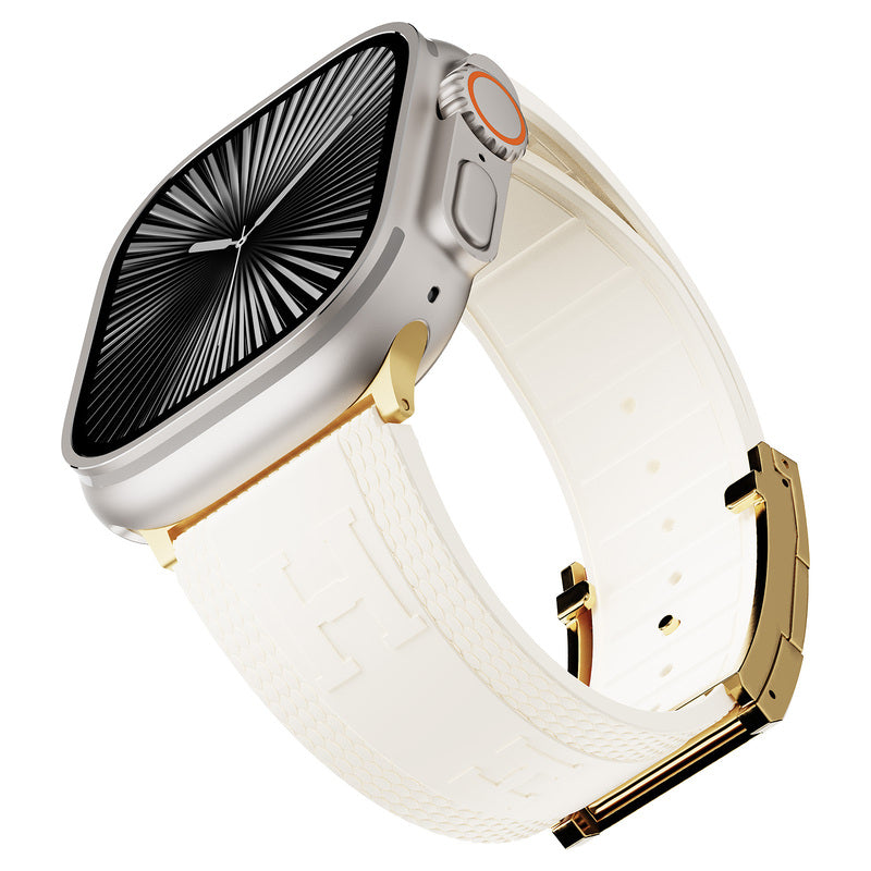 Silicone Magnetic Buckle Band For Apple Watch