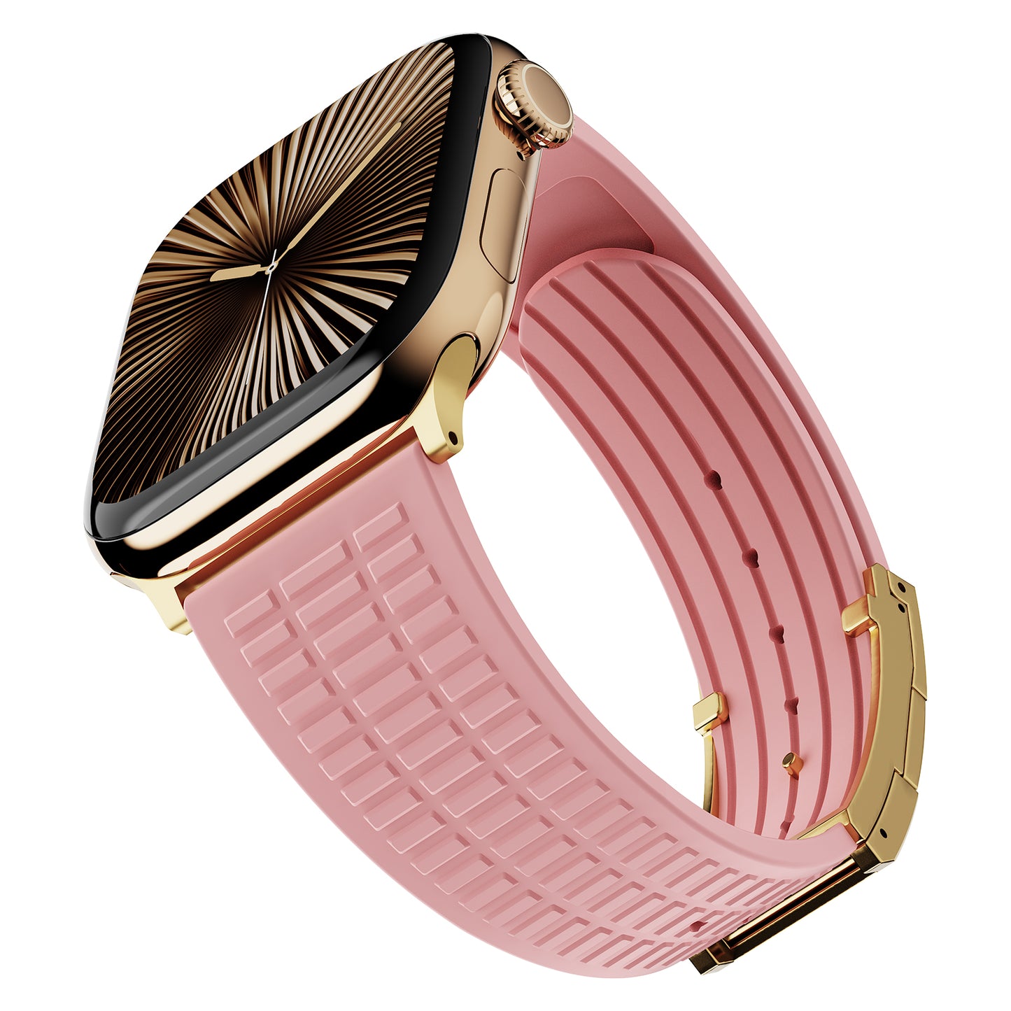 Silicone Magnetic Buckle Strap For Apple Watch