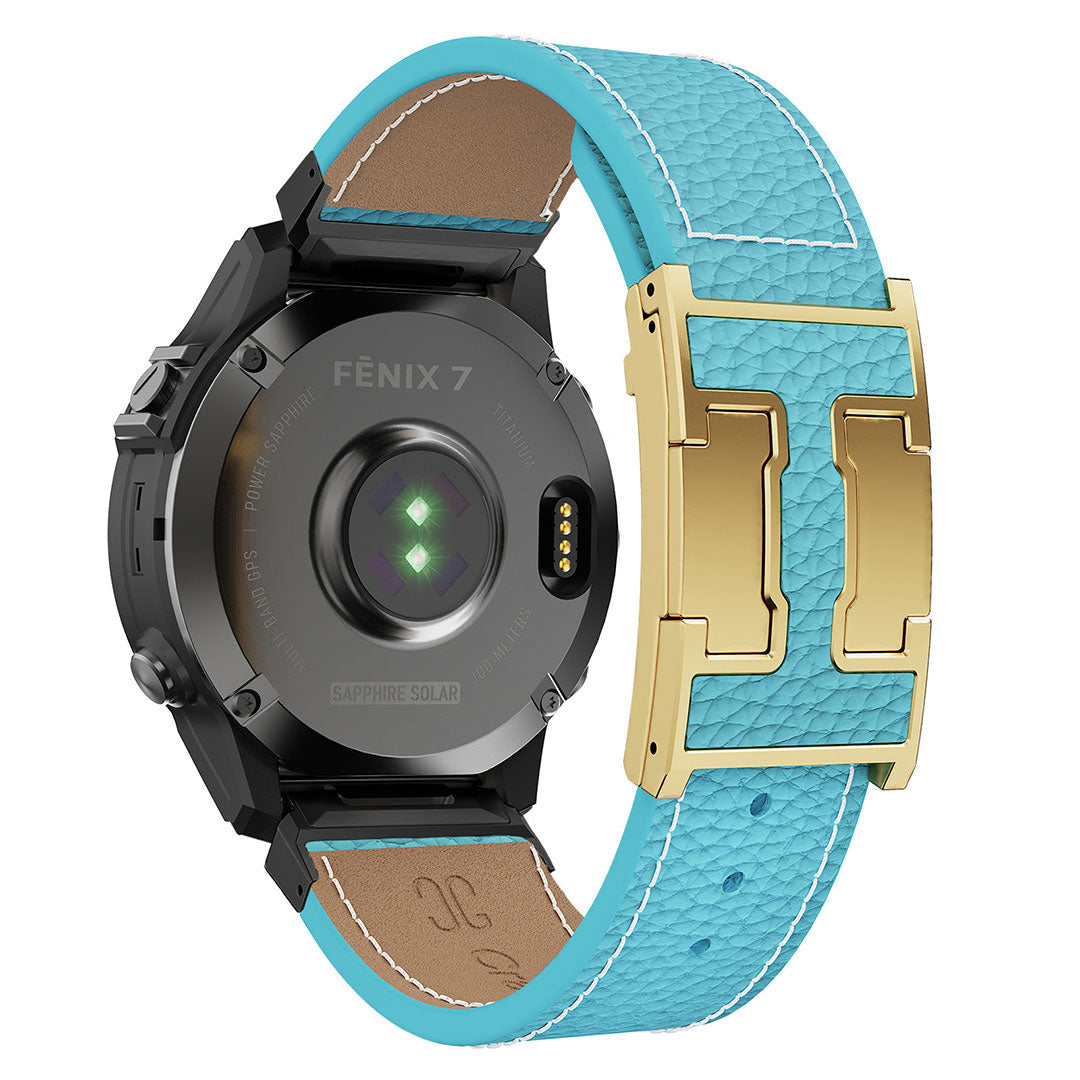 Pebbled Leather Holiday Band for Garmin Watch