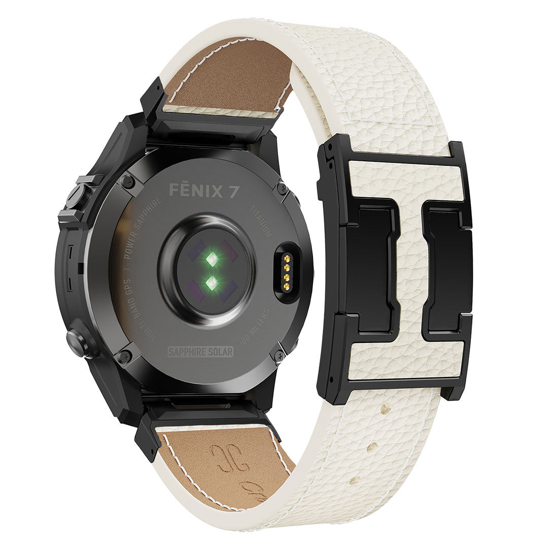Pebbled Leather Holiday Band for Garmin Watch