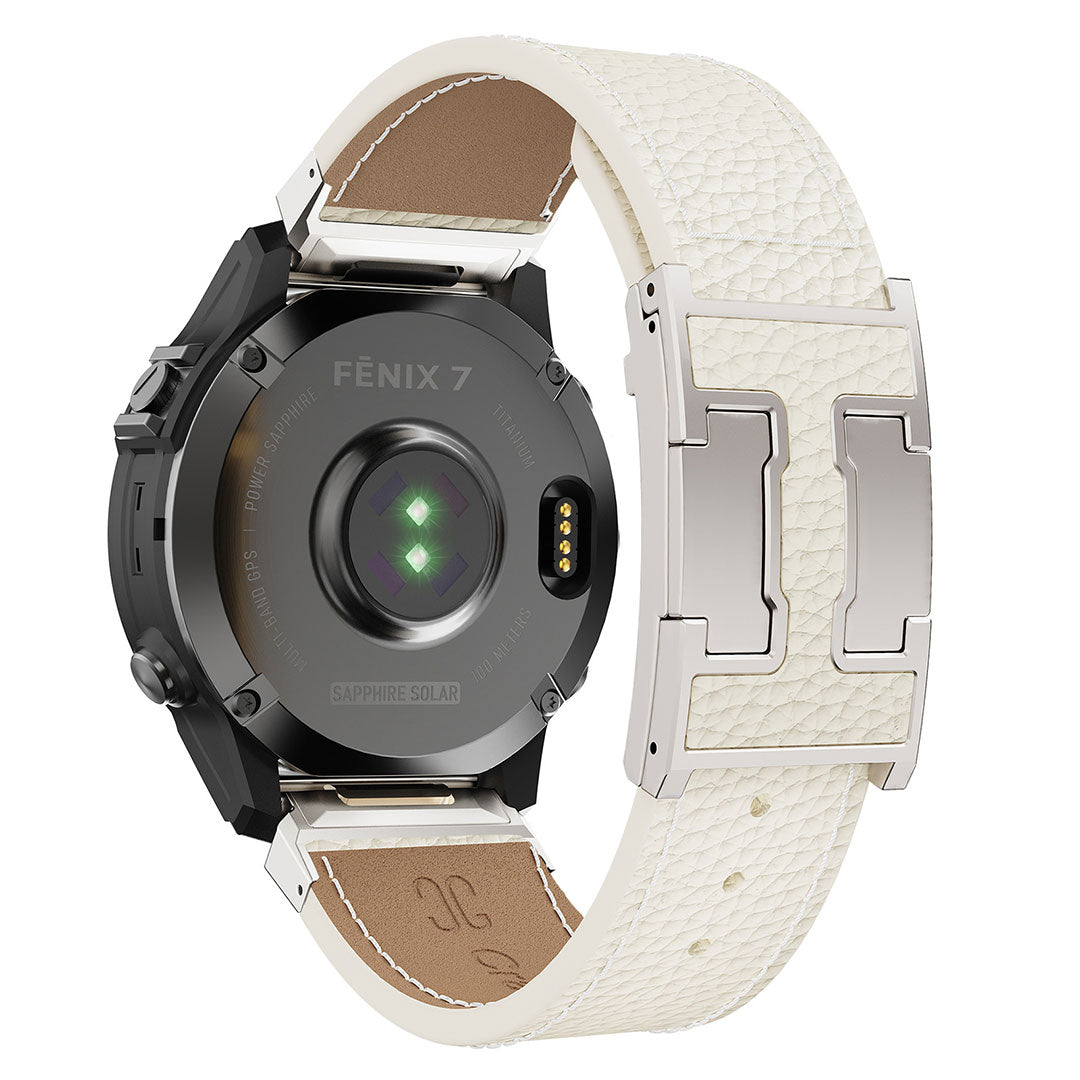 Pebbled Leather Holiday Band for Garmin Watch