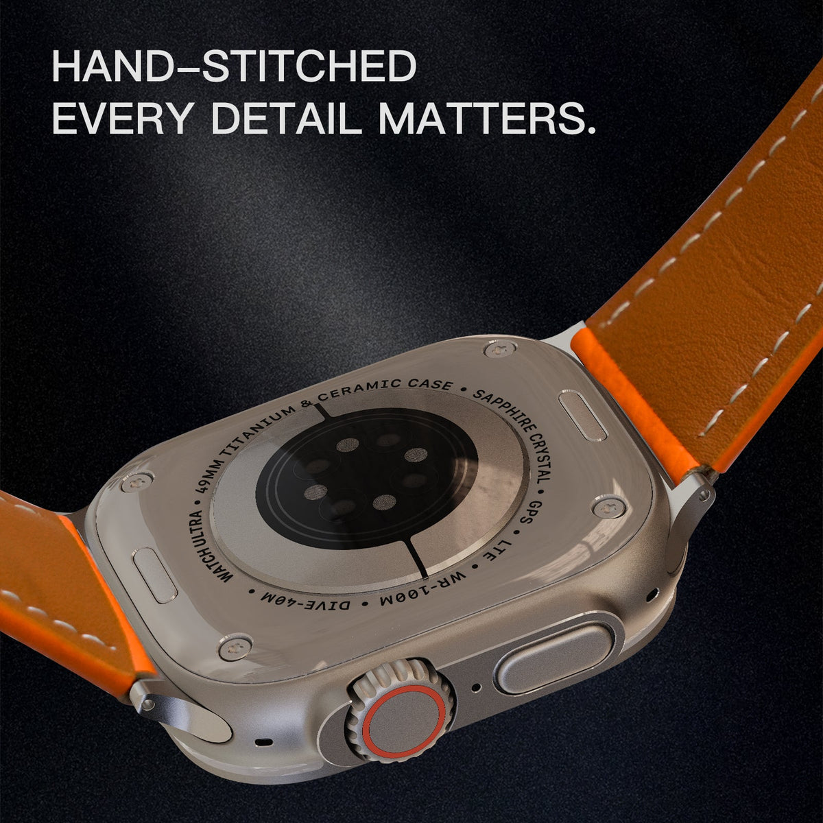 Lychee Leather Band For Apple Watch