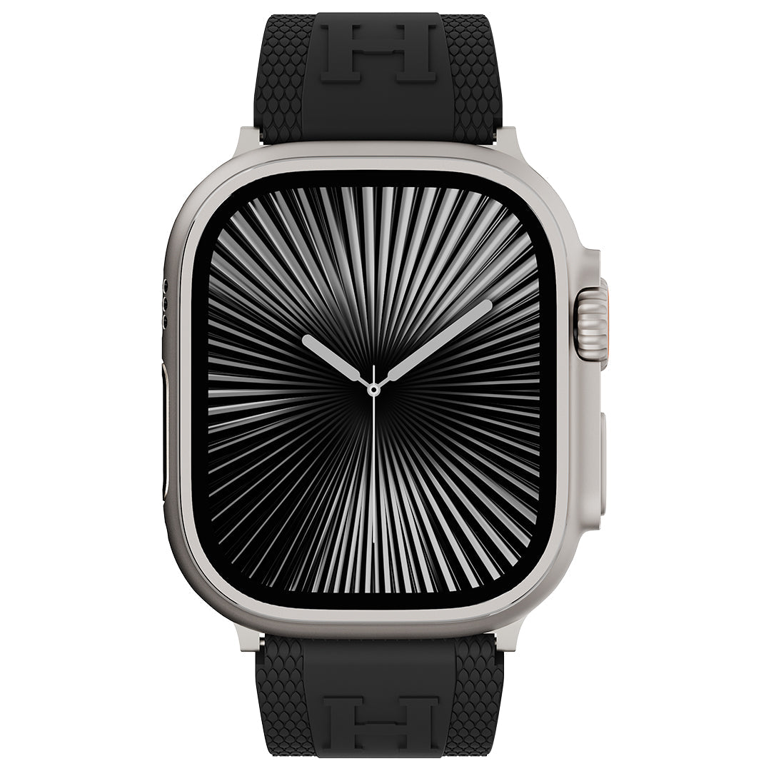 Silicone Magnetic Buckle Band For Apple Watch