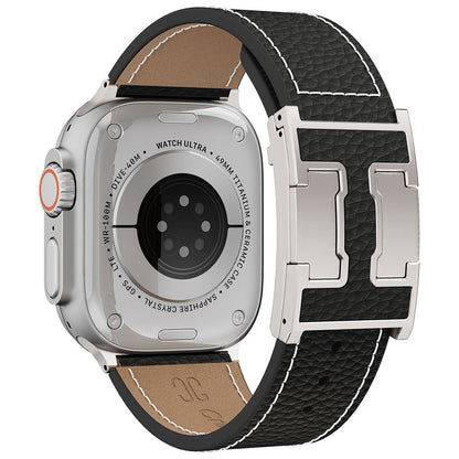 Lychee Leather Band For Apple Watch
