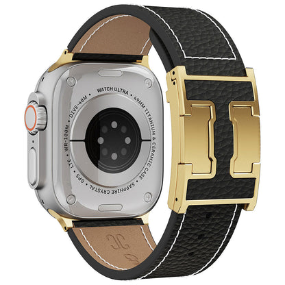Lychee Leather Band For Apple Watch