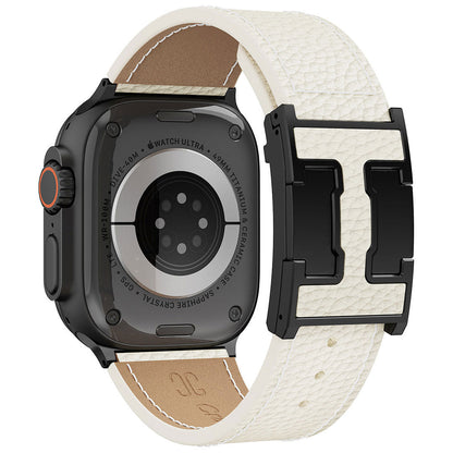 Lychee Leather Band For Apple Watch