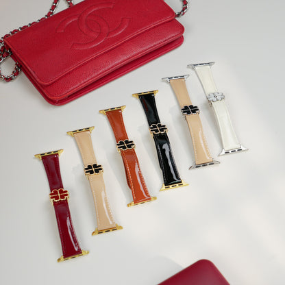 Lucky Clover Magnetic Leather Watch Band for Apple Watch