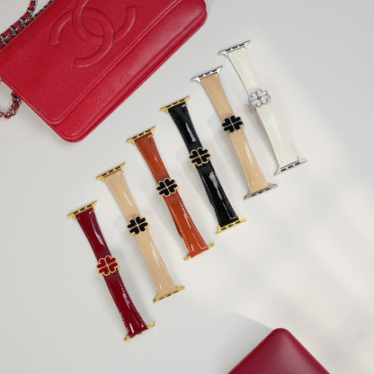 Lucky Clover Magnetic Leather Watch Band for Apple Watch
