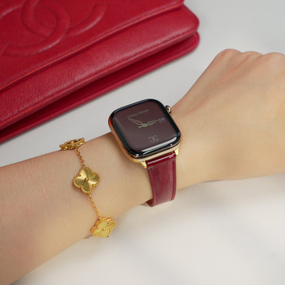 Lucky Clover Magnetic Leather Watch Band for Apple Watch
