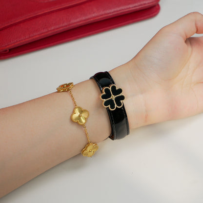 Lucky Clover Magnetic Leather Watch Band for Apple Watch