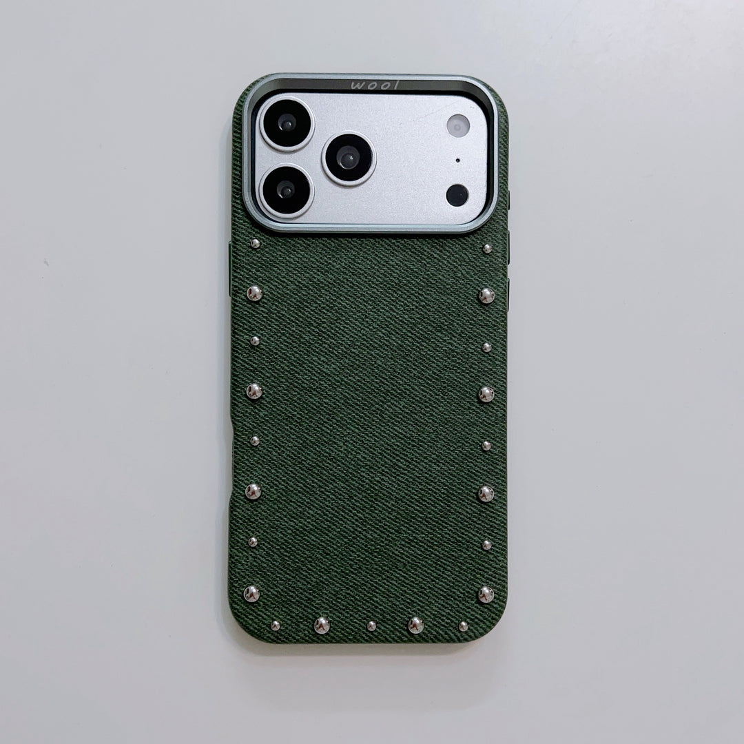 Signature Studded Fabric Case for iPhone