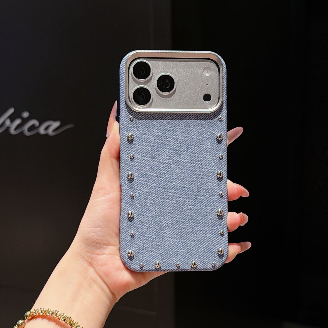 Signature Studded Fabric Case for iPhone