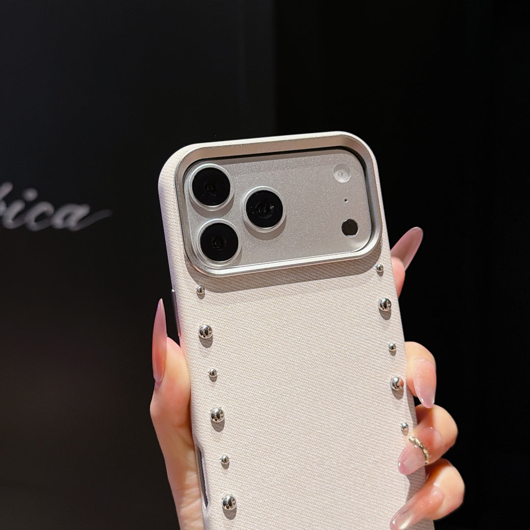 Signature Studded Fabric Case for iPhone