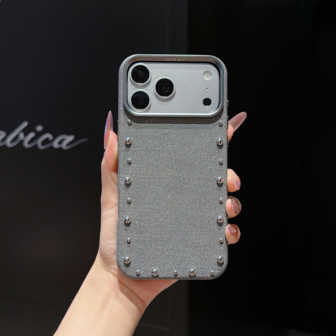 Signature Studded Fabric Case for iPhone