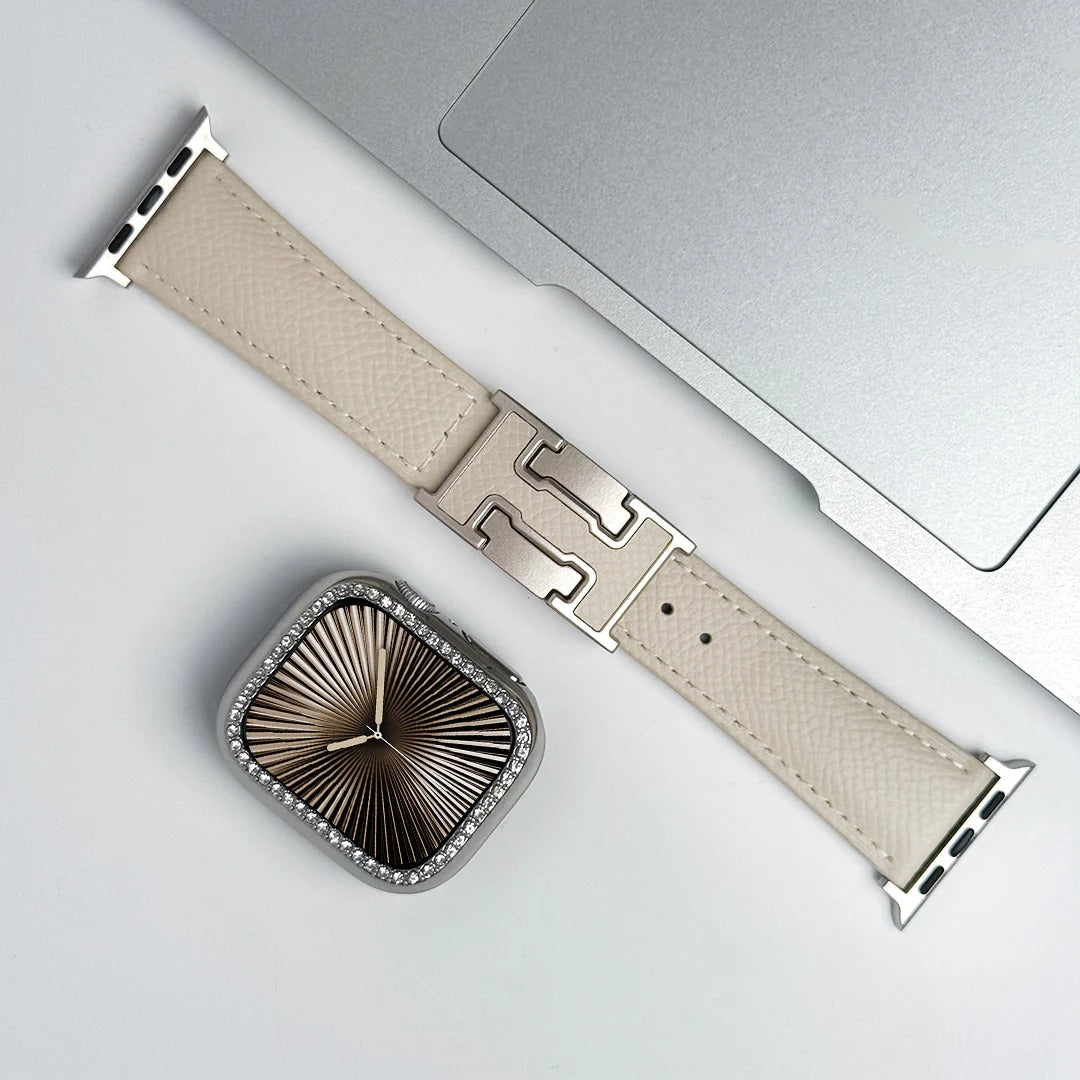 Leather Strap with Bling Case